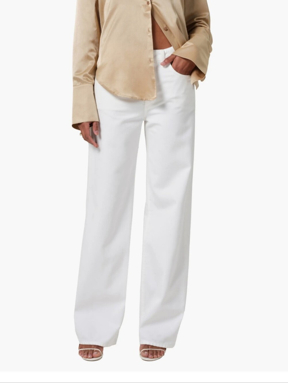 Citizens Of Humanity White Wide-Leg High-Rise Jeans 23